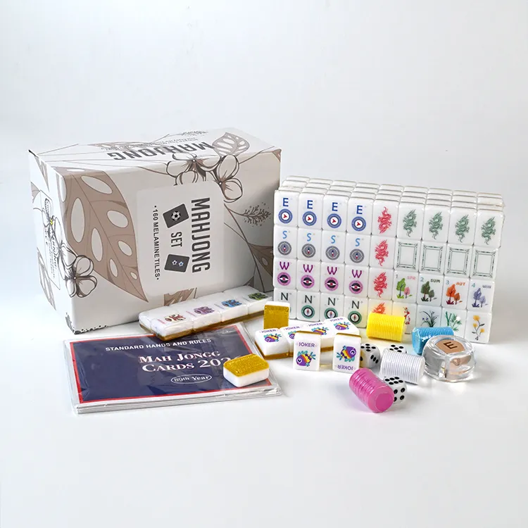 Minimal Floral Mahjong Set product image