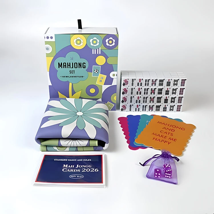 Retro Floral Mahjong Set product image